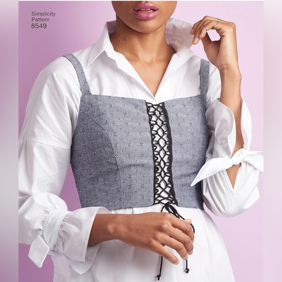 Simplicity Sewing Pattern 8549 - Misses Bra Top, XXS-XXL - Picture 2 of 10